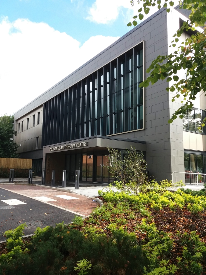 Cladding solution for flagship proton beam therapy centre