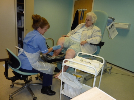 Community nurses design new trolley for leg ulcer patients