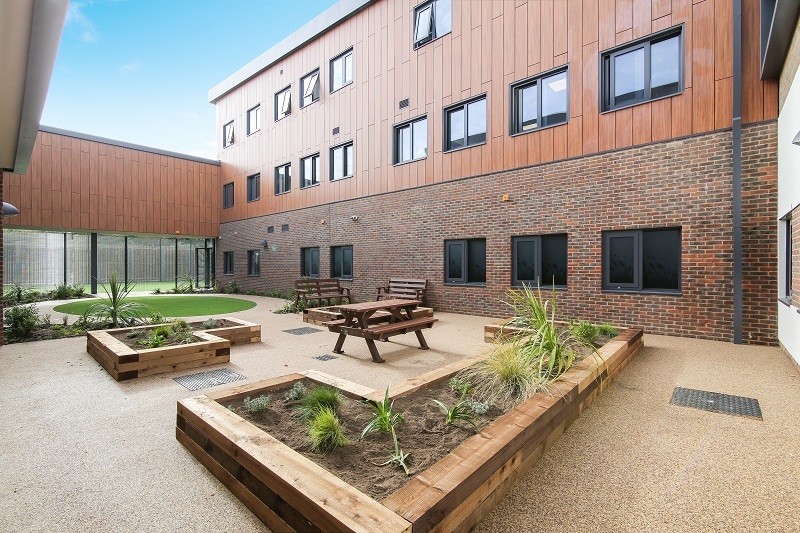 Crittall-Fendor window specified for secure hospital