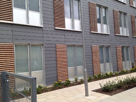 Curtain walling system for new maternity unit at Addenbrookes