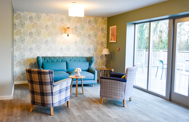 A number of new lounges are included within the extension, with views onto the surrounding woodland