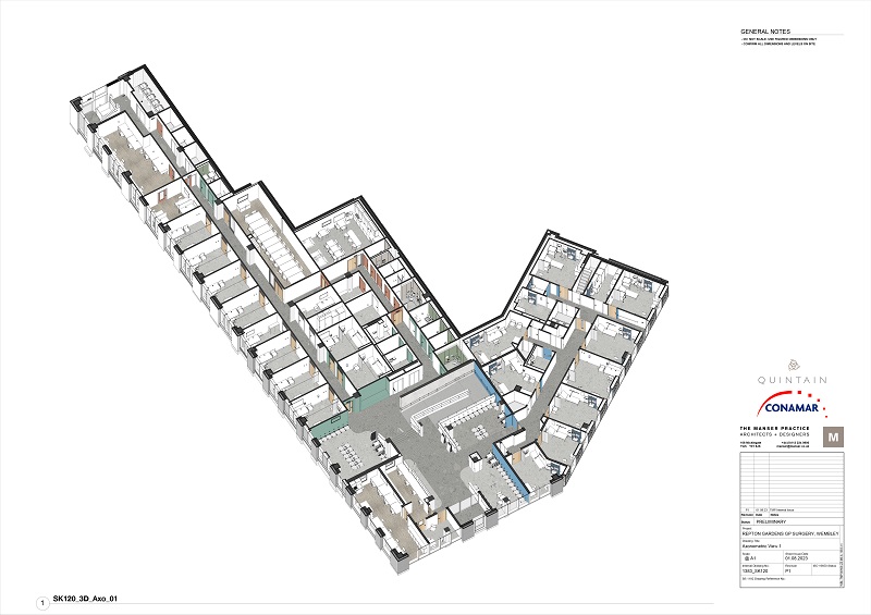 The 11,000sq ft space will include two clinical suites, 14 consultation rooms, four treatment rooms, and an e-consult room