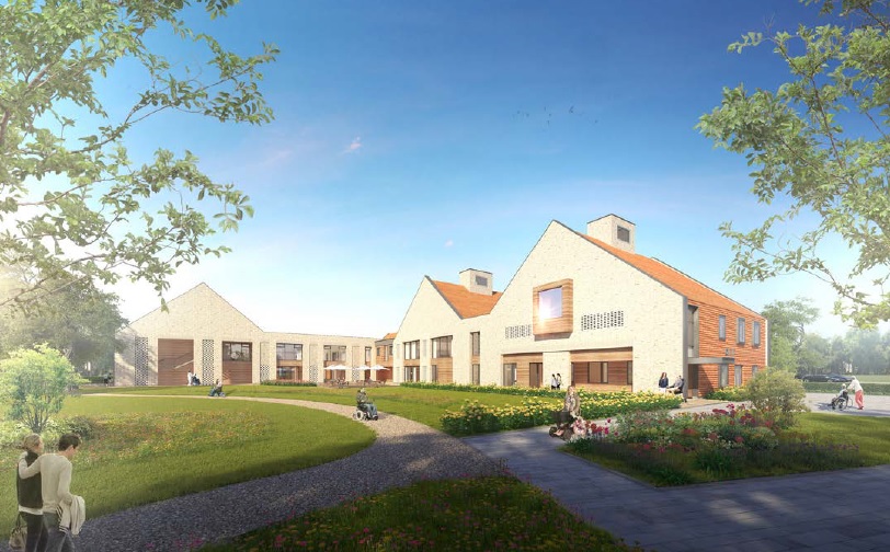 The buildings will surround a landscaped quad
