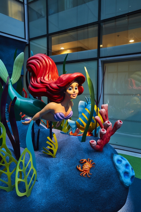 Some of Disney's most-loved characters can be seen within the space