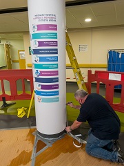 Installation was delayed due to the Coronavirus pandemic