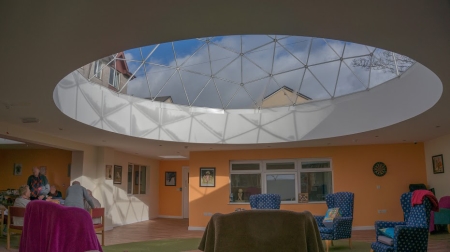 Dome skylight transforms care home
