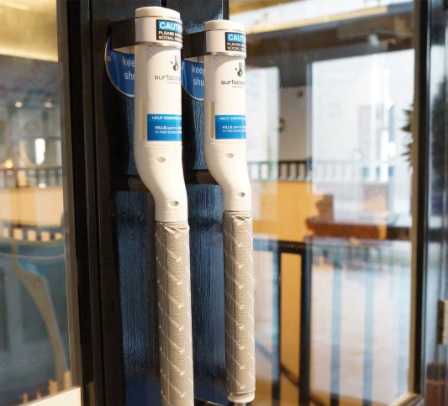 Door furniture helps to prevent the spread of bacteria and viruses