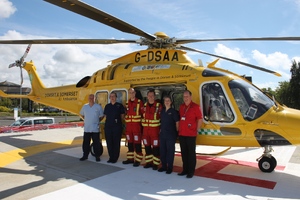 First flight arrives at Royal Bournemouth Hospital’s new helipad
