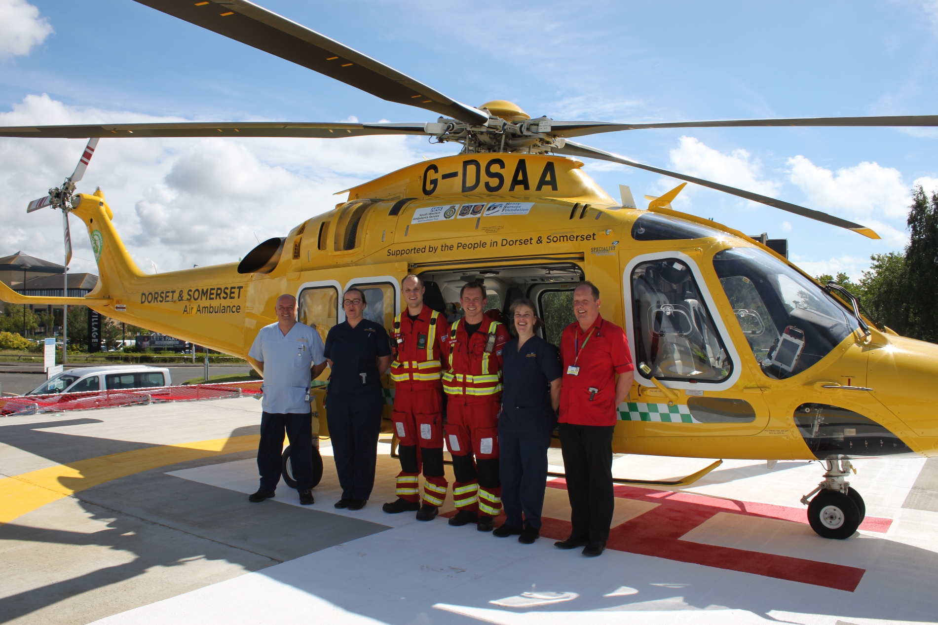 First flight arrives at Royal Bournemouth Hospital’s new helipad