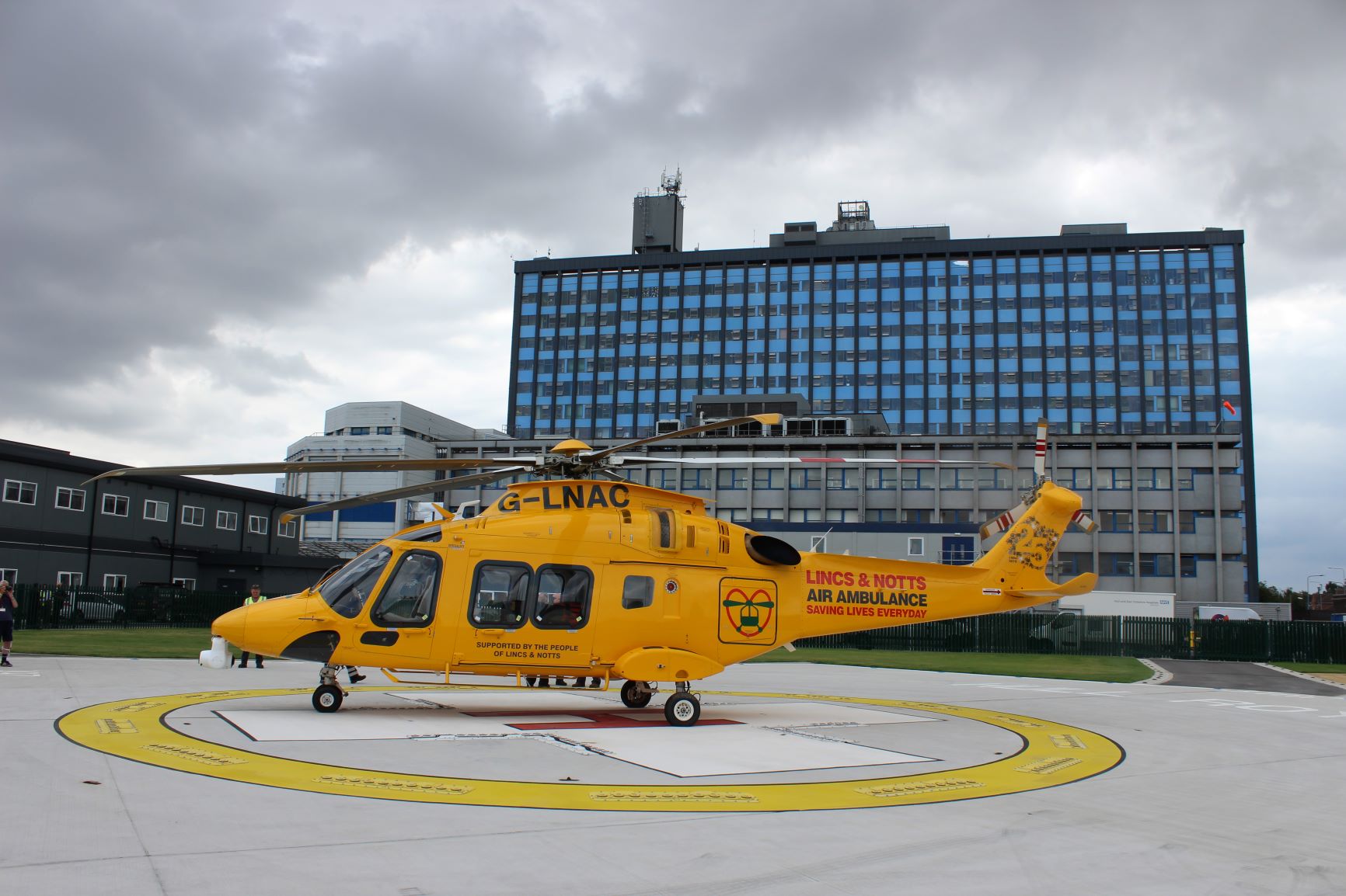 First flight touches down on hospital's new £500,000 helipad 