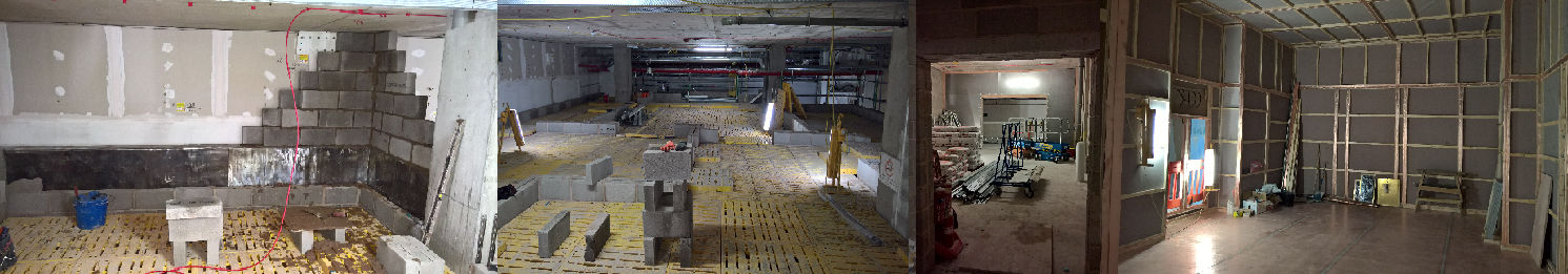 Shielding was a vital part of the construction, to combat scatter radiation