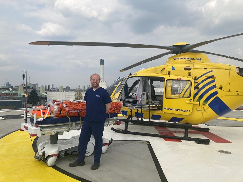 First rooftop helipad in the North West opens at Manchester hospital site