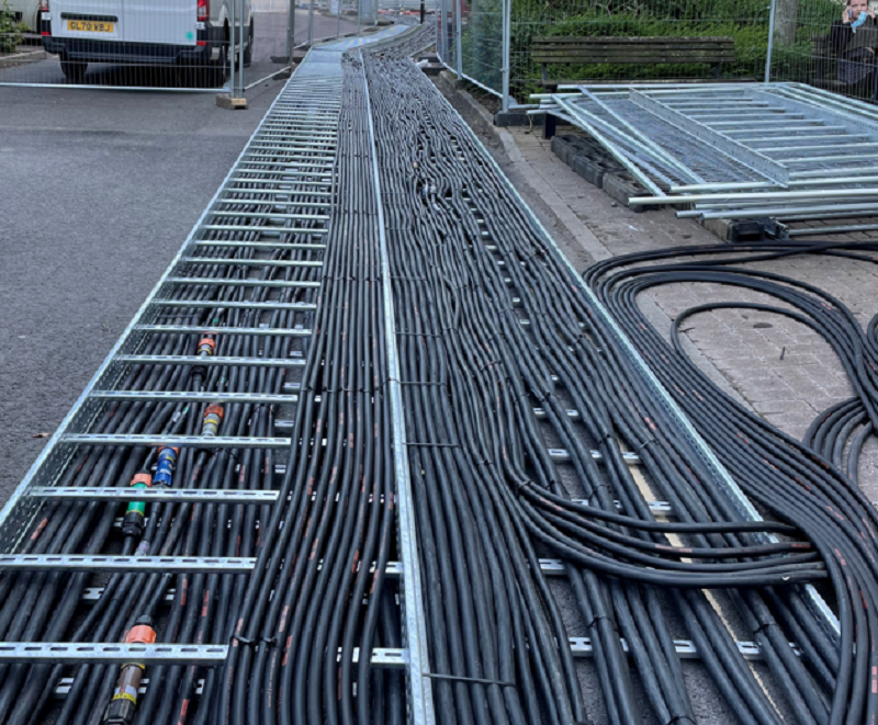 Six miles of cabling was used across the hospital
