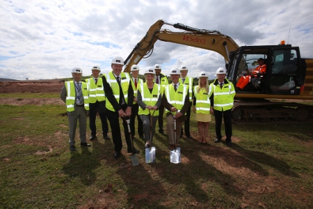 Ground-breaking ceremony marks start of work at Dumfries and Galloway Hospital