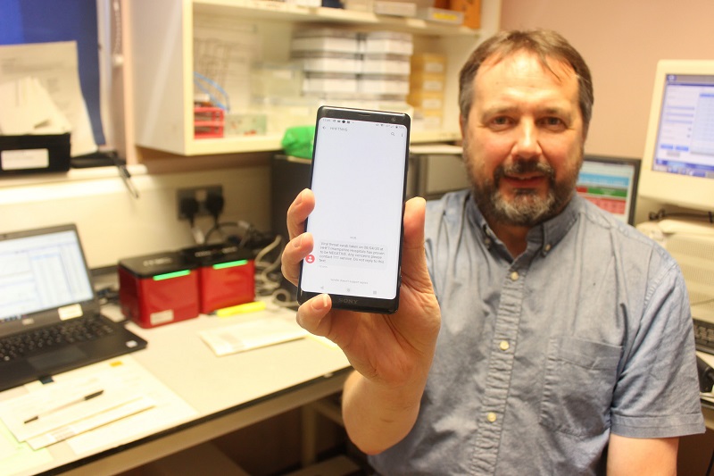 Hampshire Hospitals works with CliniSys to send negative COVID-19 test results to staff 