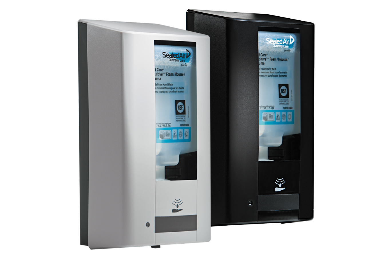 Hand care system maximises and optimises soap/foam availability
