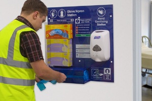 Hand hygiene and protective disposables in one innovative station 