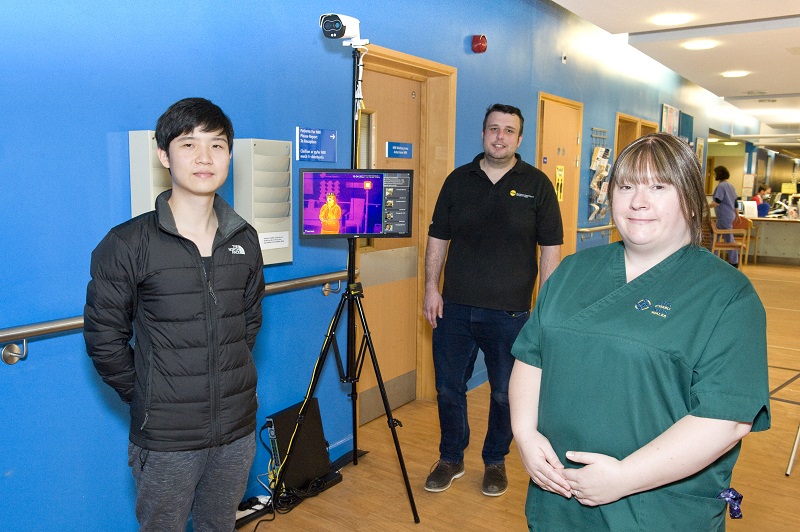 Hands-free fever detection system protects frontline NHS staff