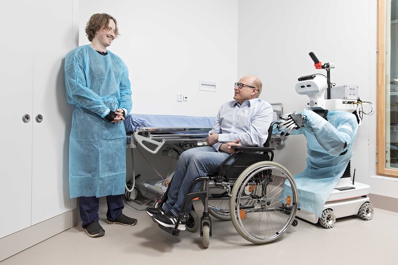 The technology could also help with infection prevention and control, meal delivery, and patient transfer