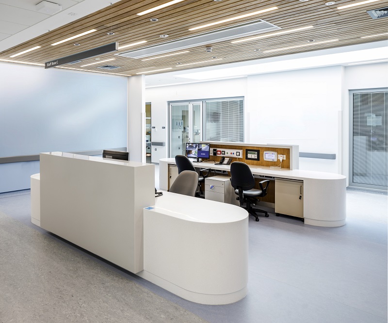HI-MACS creates a ´natural environment for healing´ at the new Omagh Hospital