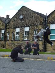 Hospital arts: Photographs depict Bradford free-runner