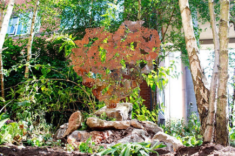 Also unveiled by Hospital Art Studio in the run up to National Organ Donation Week was this outdoor installation at Salisbury District Hospital