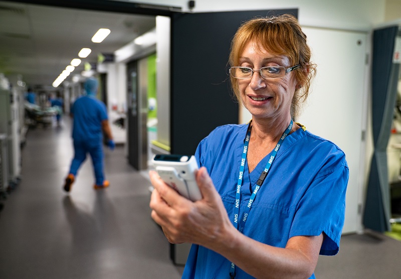 Using technology, nurses and doctors will be able to record patient information into medical records in near real time