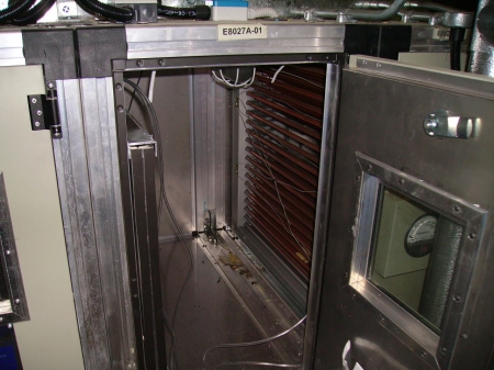 Installation debris was found in this air handling unit after handover