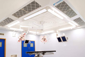 Improved ventilation canopy for operating theatres