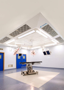 Improved ventilation canopy for operating theatres