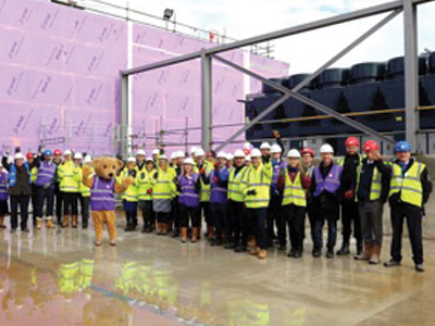 Interserve celebrates topping out ceremony at The Christie Proton Beam Therapy Centre 