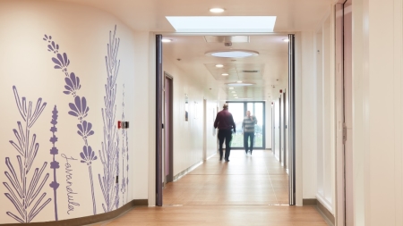 The interior design approach creates a light and airy building which helps to enhance health and wellbeing