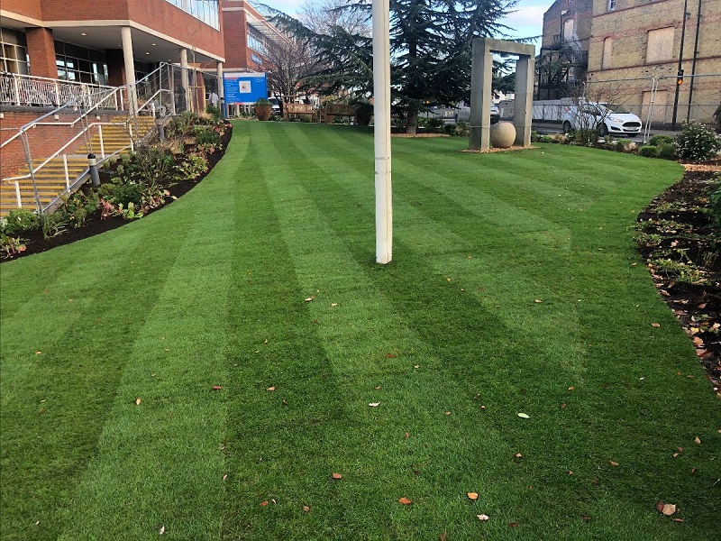 Landscaping project completed at St George's Hospital in just three weeks