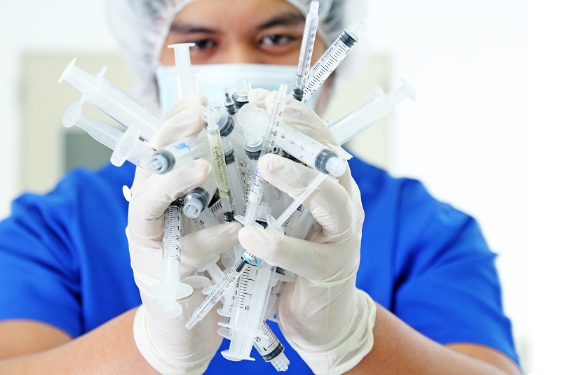 Since sharps make direct contact with bodily fluids, more often than not they are also classified as infectious waste and must be disposed of correctly