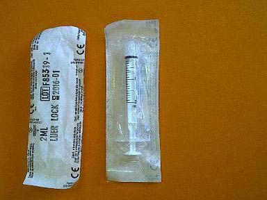 Luer syringe warning