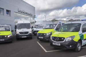 Mercedes-Benz vans keep the wheels of the NHS turning in Wales