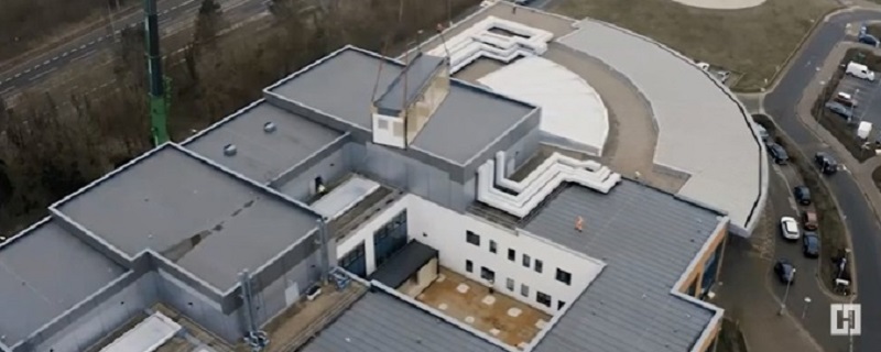Health Spaces delivered a staff welfare facility at Peterborough City Hospital, with all modules being craned onto the site over just three days, compared to the months it would have taken if using traditional construction methods