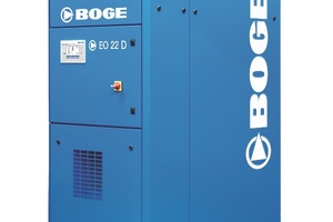 New BOGE EO series compressors generate oil-free air in a whisper