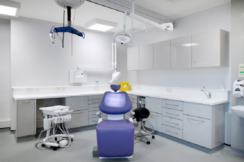 The suite has better access, larger chairs, and three surgical areas