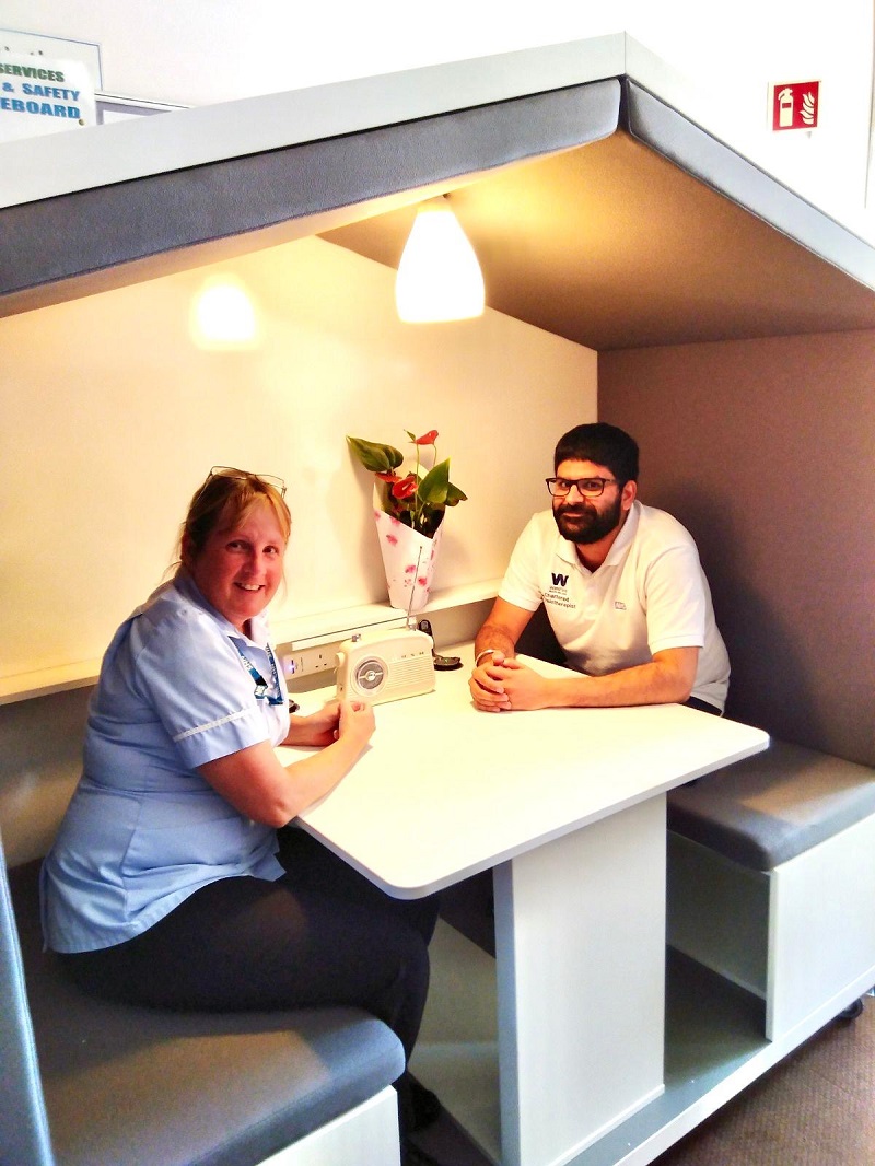 Nook donates wellbeing seating pods to five NHS hospitals