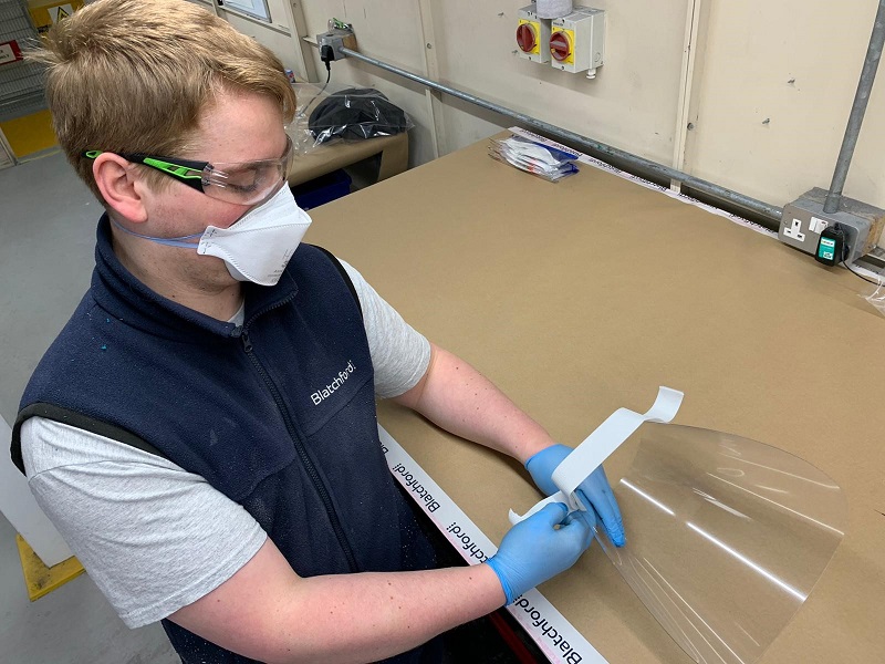 Orthotic manufacturer makes face visors to protect frontline NHS staff 