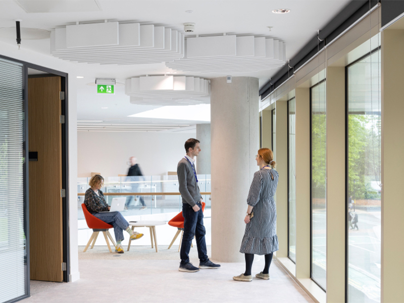 OWA UK’S ceiling baffles are the sound choice for new healthcare building