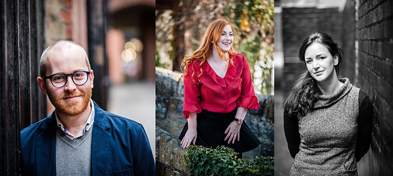 L- R:  Tom Potter, Lauren Sturman and Alice Green take up new positions at P+HS Architects