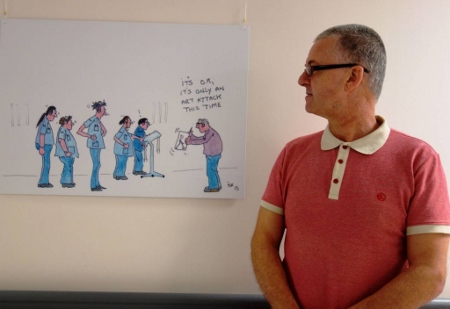 Patient puts pen to paper to produce hospital artworks