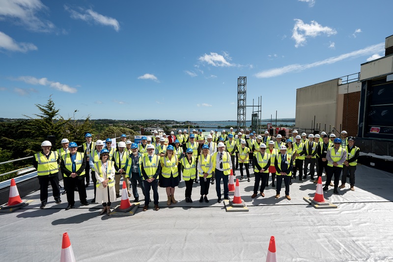 Poole Hospital holds topping-out ceremony