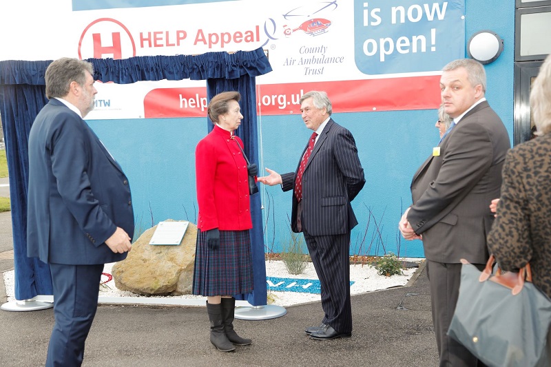 Princess Royal officially opens new helipad at Maidstone Hospital