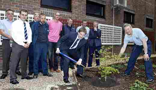 Prisoners transform disused ground next to Royal Hampshire
