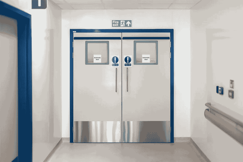 PVC hospital doors & healthcare IPS used at leading NHS trust