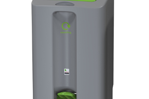 Recycling bin combines style with convenience