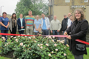 Rose garden at Huddersfield Royal Hospital pays tribute to organ donors
